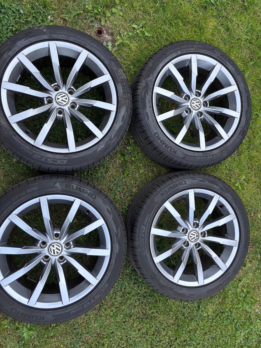 Original alu r18 Monterey, letní pneu 235/45/18 - Passat b8