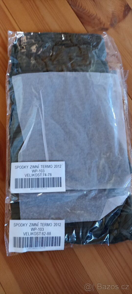 Termoprádlo spodky zimní 74/78