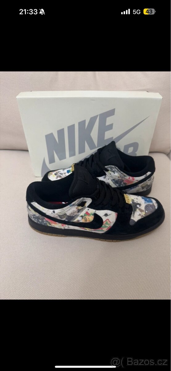 NIKE SB DUNK LOW "SUPREME - RAMMELLZEE"