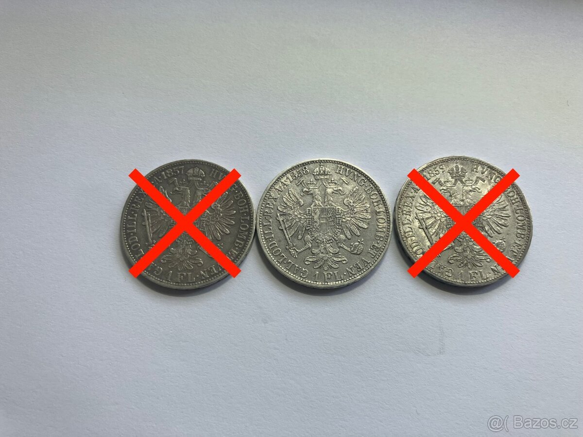 Rakúsko Uhorsko 1 zlatníky forint florint - strieborné mince