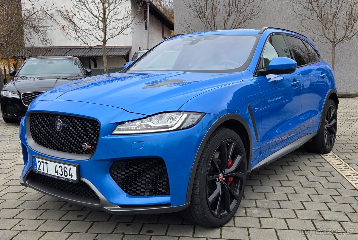 Jaguar F-Pace 5,0 SVR, 550HP,1.Maj,ČR,DPH