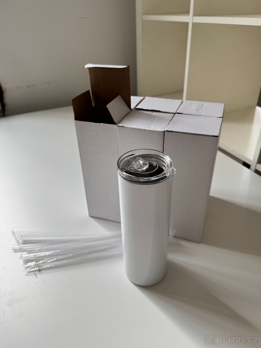 Termo pohárek 600ml BÍLÝ 6x (sublimace)