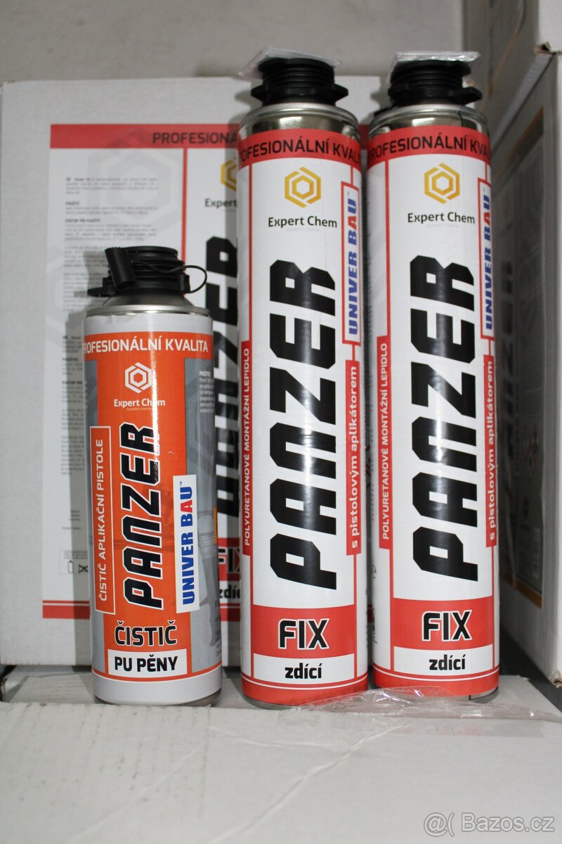 Zdící montážní pistolová pěna PANZER FIX 750 ml