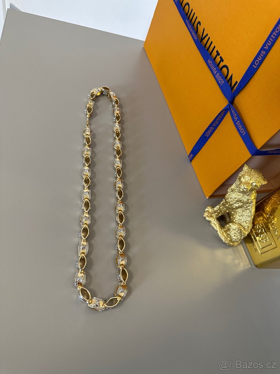 Pozlacený řetízek versace 14k 585