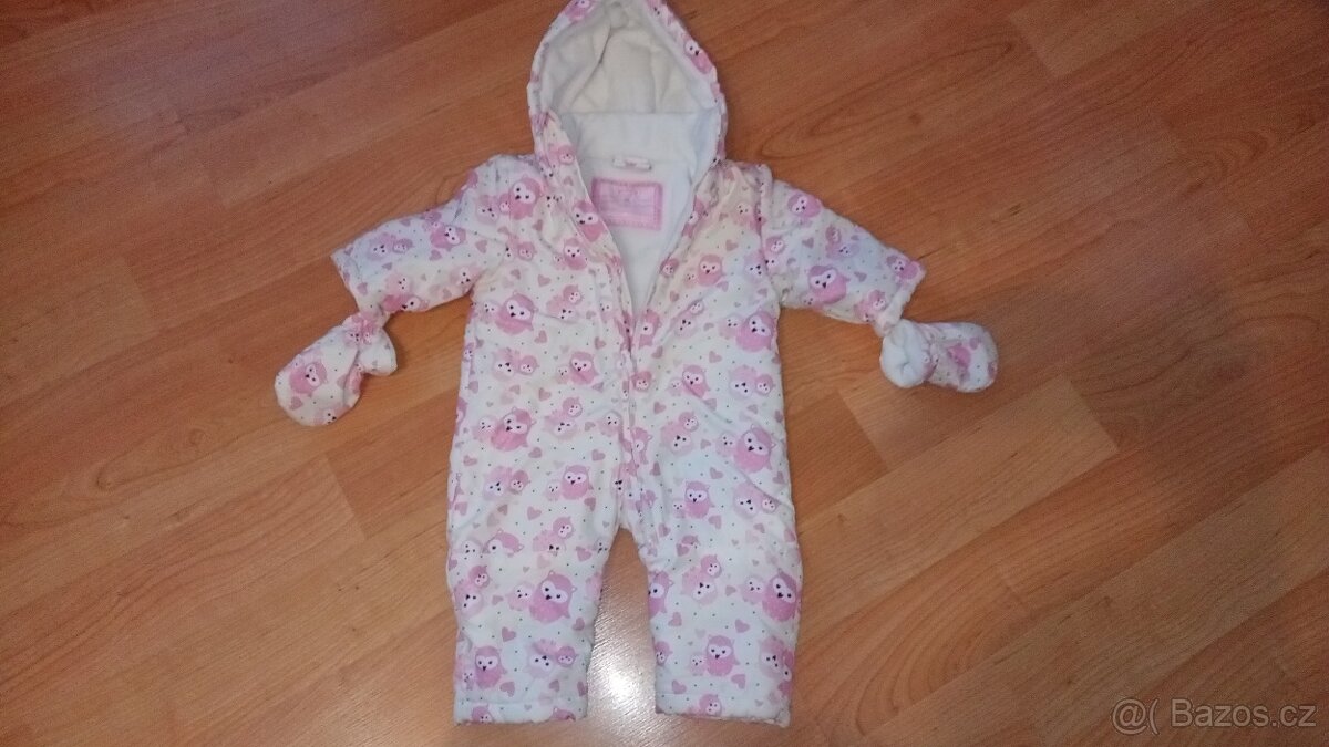 Zimní kombinéza se sovičkou vel. 68