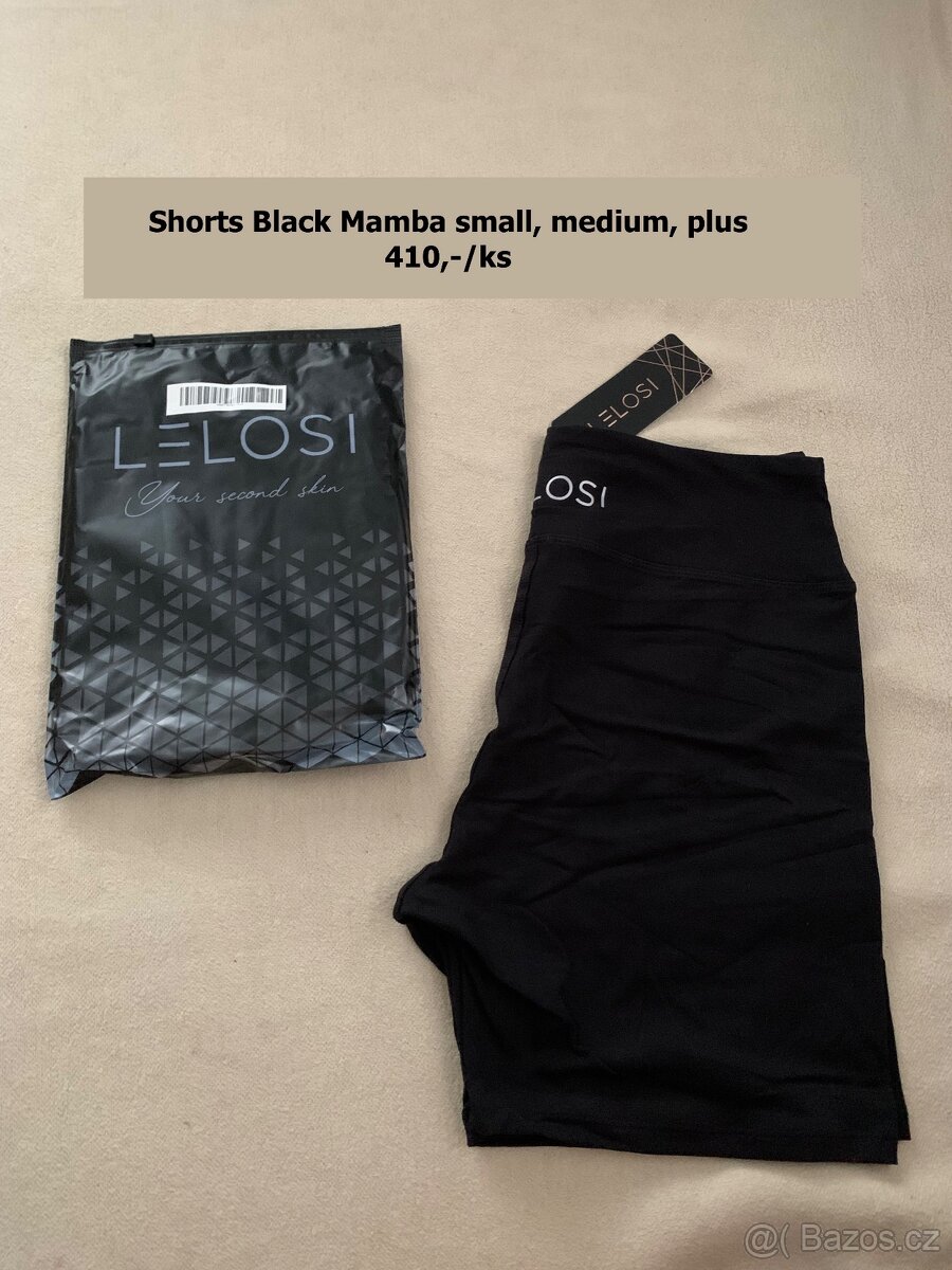 Lelosi kraťasy shorts Black Mamba (černé) všech.velikosti