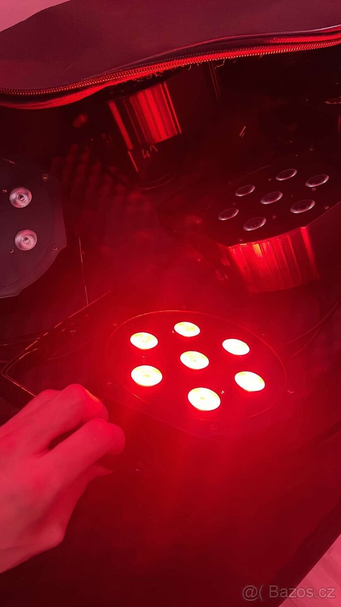 LED PAR reflektory 7x12W RGBW + taška – Světla pro DJ, konce