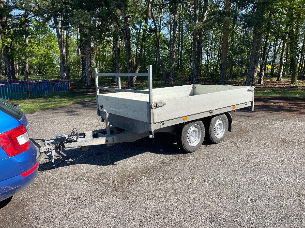 Bržděný přívěs HAPERT, 2700 kg, 160x280 cm, nová stk