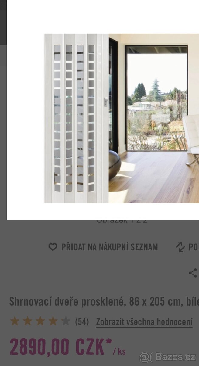 Koupím Shrnovací dveře