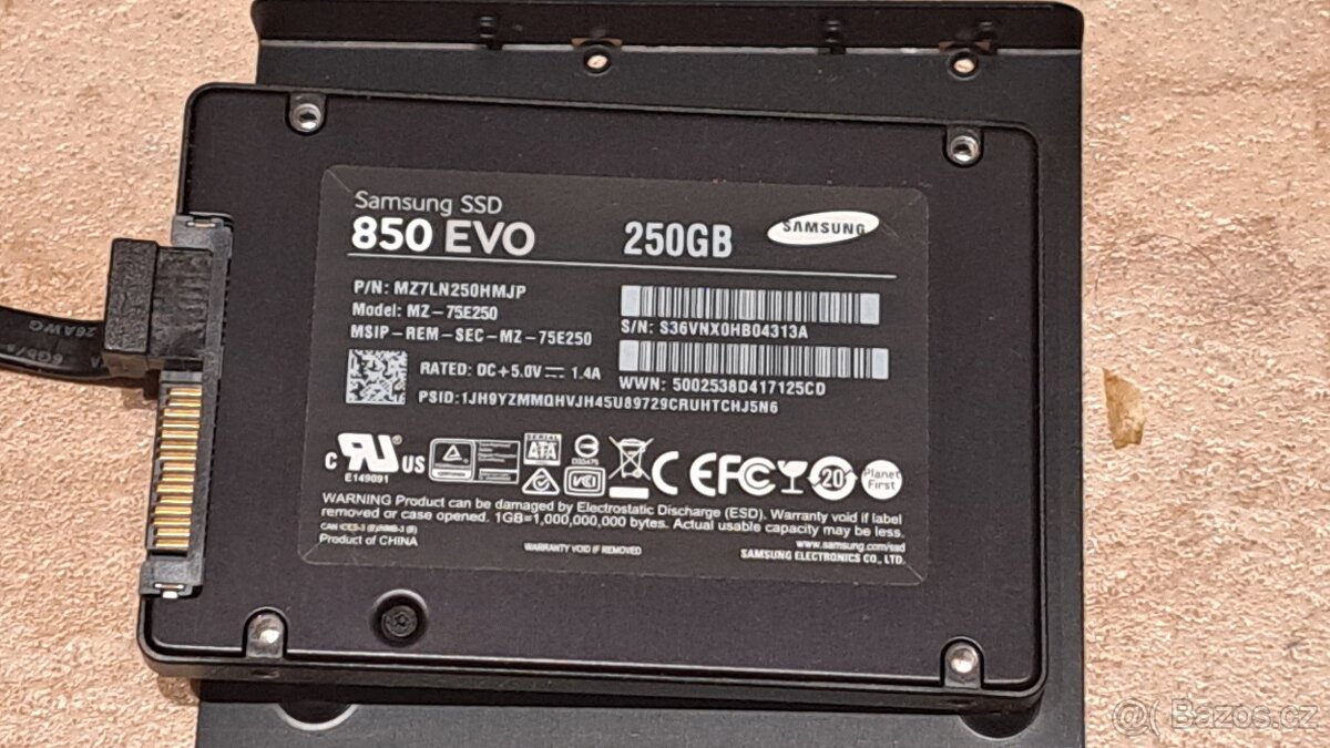 Samsung 850 EVO 250GB, MZ-75E250B