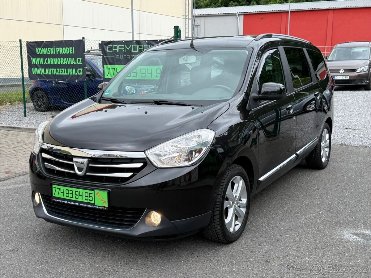 ► DACIA LODGY 1,2 TCE - 80 kW - TOP KM, PARK. SENZORY ◄