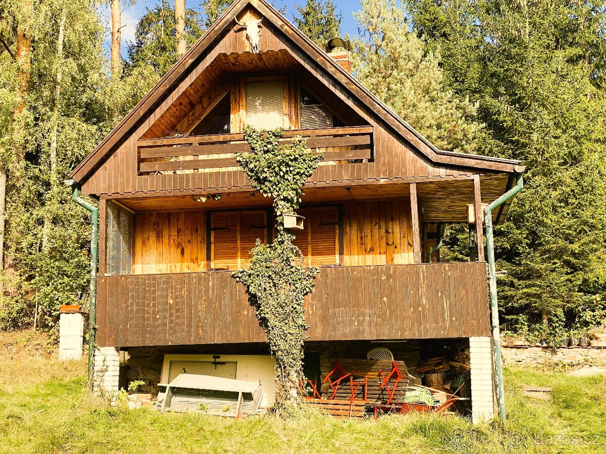 Chata pro 6 osob, vl. poz.379 m2, Svépravice, okr. Pelhřimov