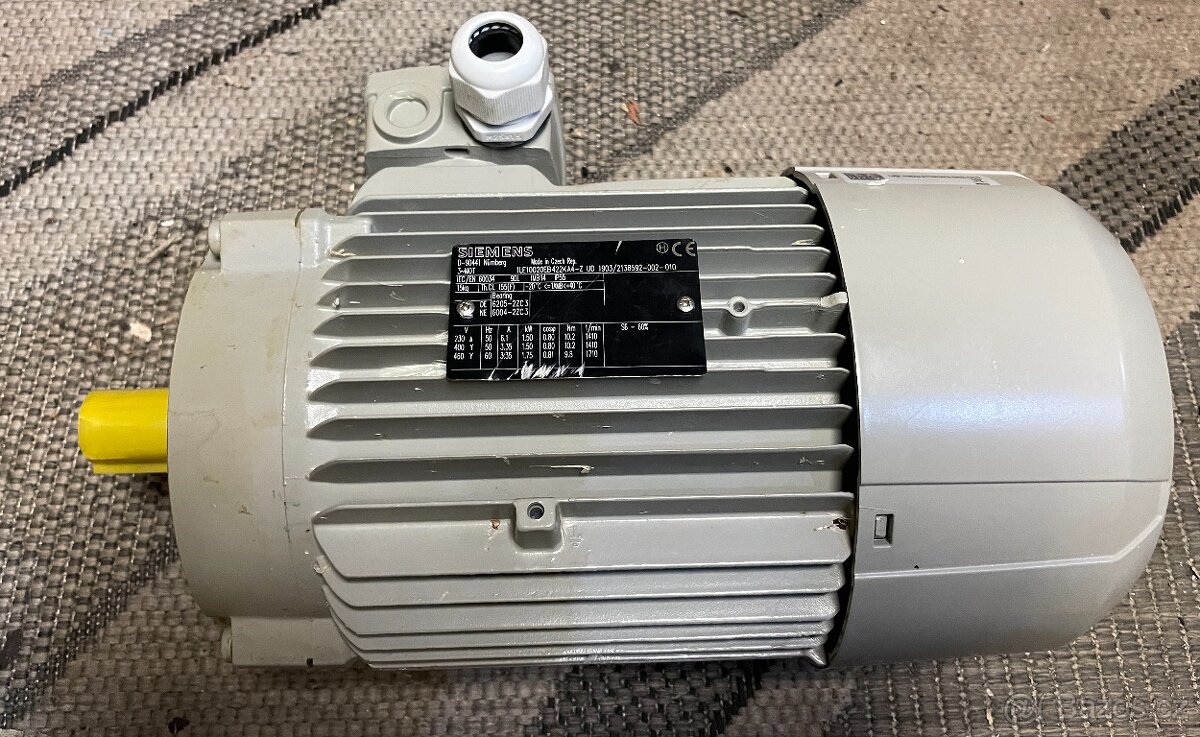 Třífázový elektromotor 400V 0.37 0.55 1.1 1.5 2.2 4 5.5kW