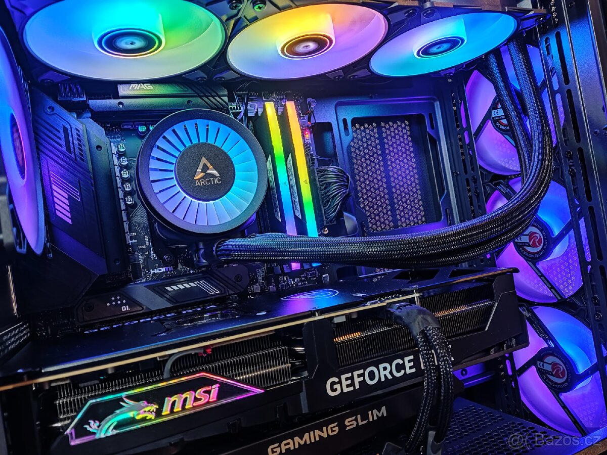 Herní PC: RTX 4090 24gb, Ryzen 7 7800x3d, 64gb ram, ZÁRUKA