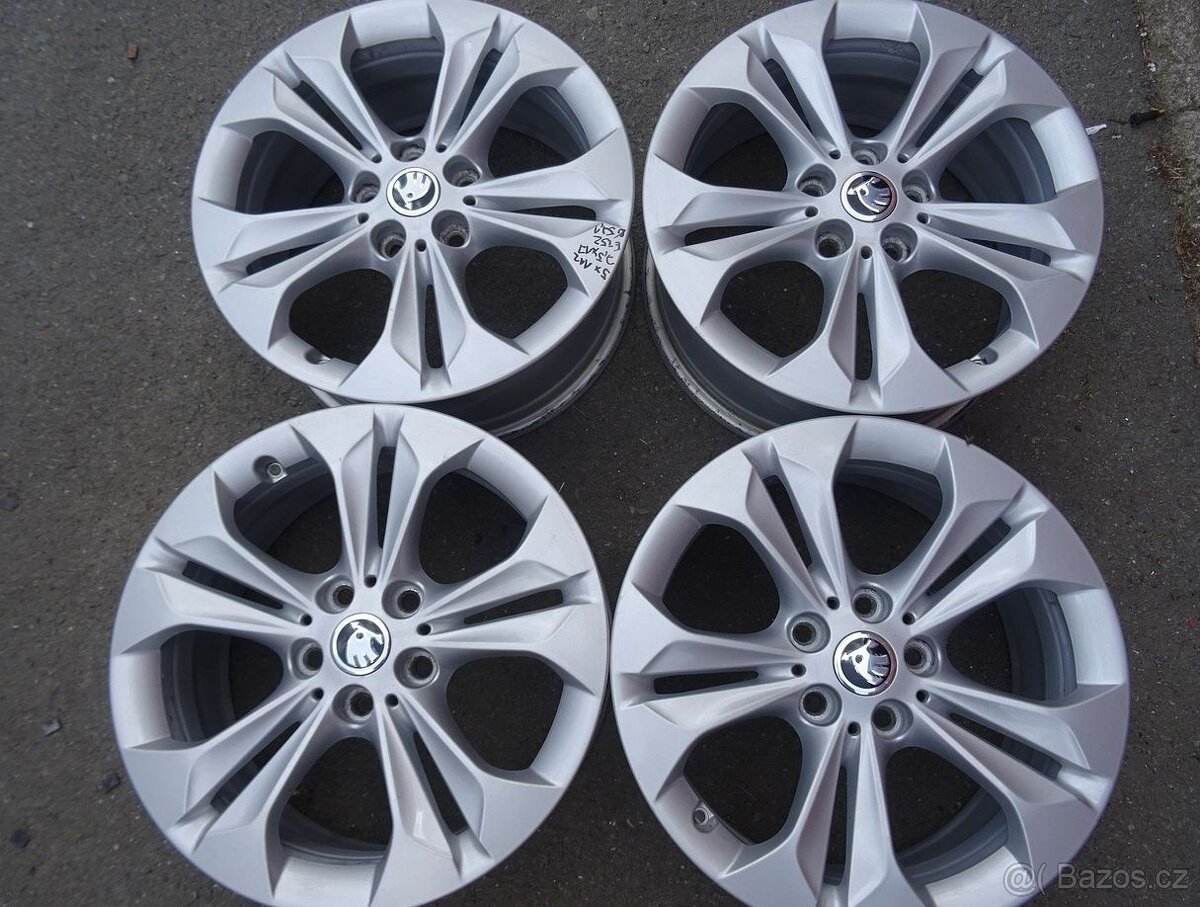 Alu disky Škoda 17", 5x112, ET 52, šíře 7,5J