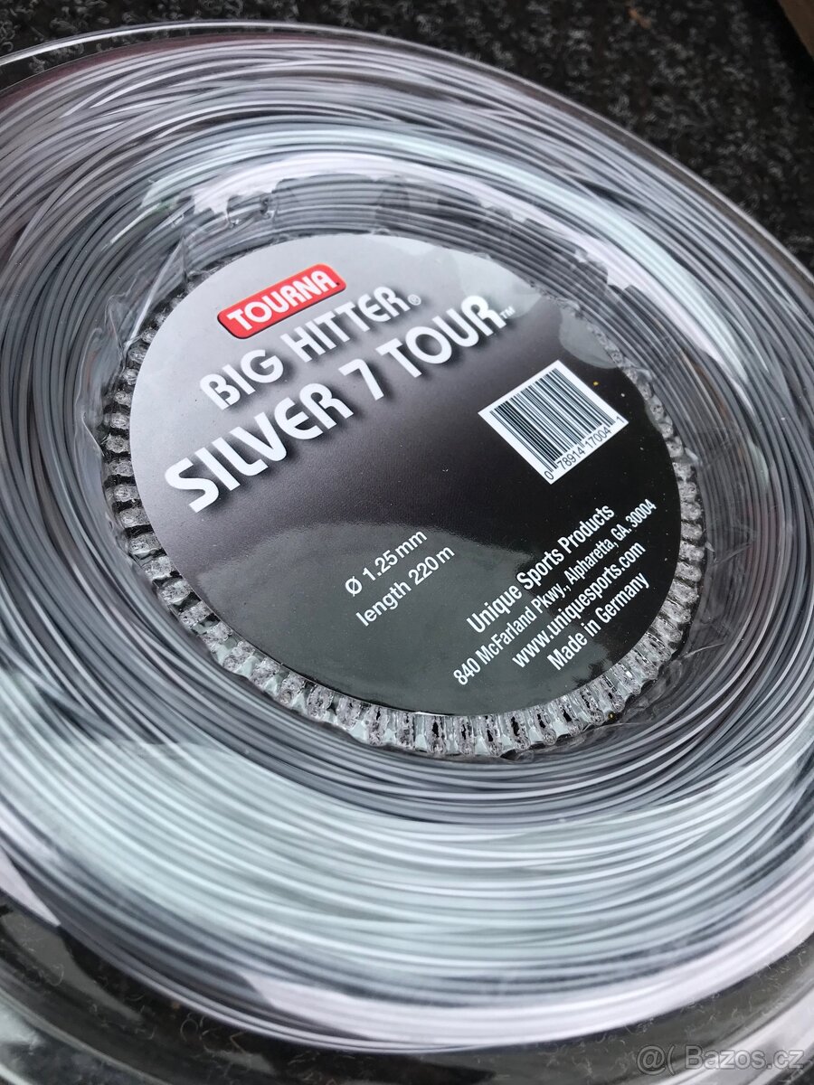 Tenisovy vyplet Tourna Big Hitter Silver 7 Tour