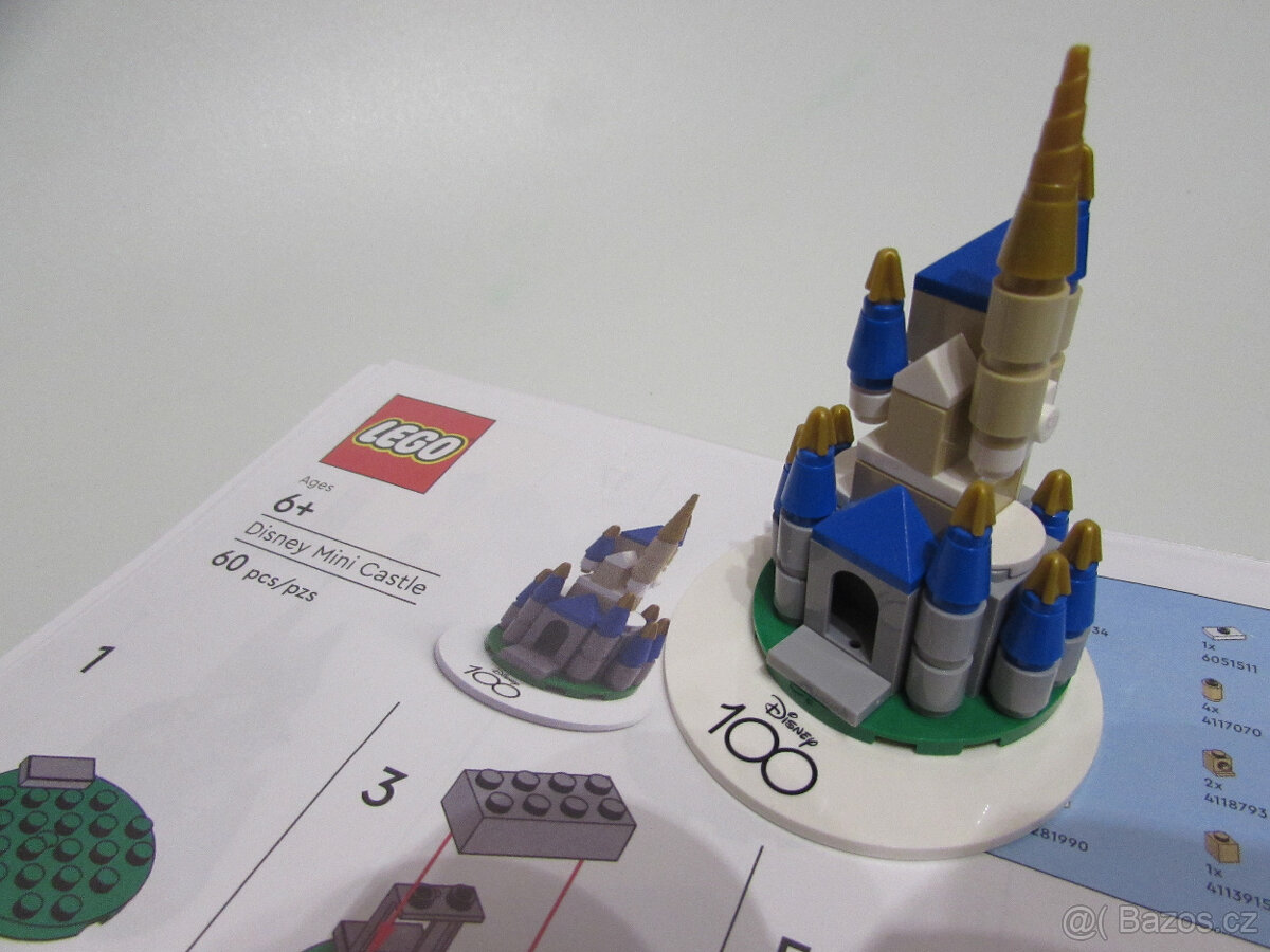 Lego miniatura zámku Disney ke příležitosti 100 Let