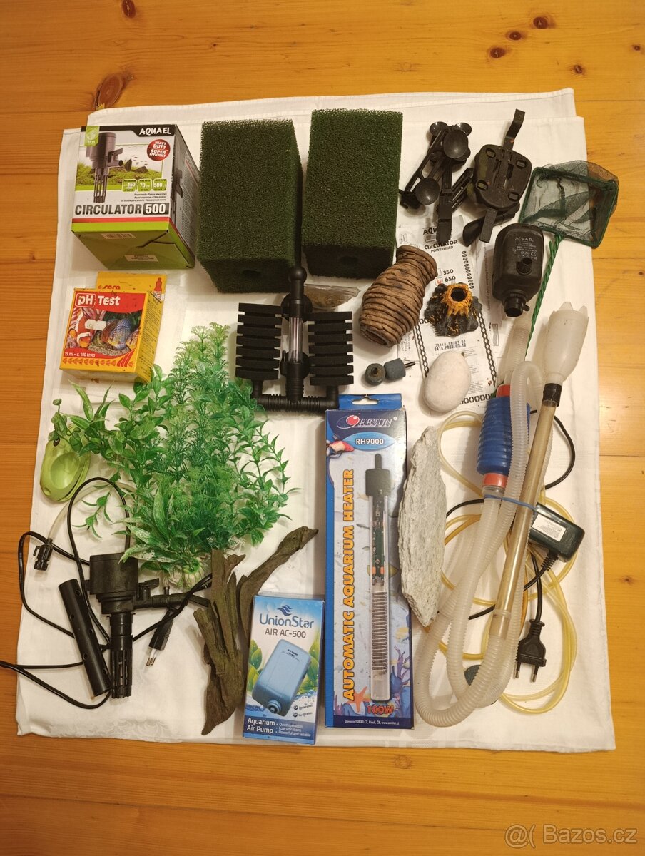 Potřeby pro akvaristiku.