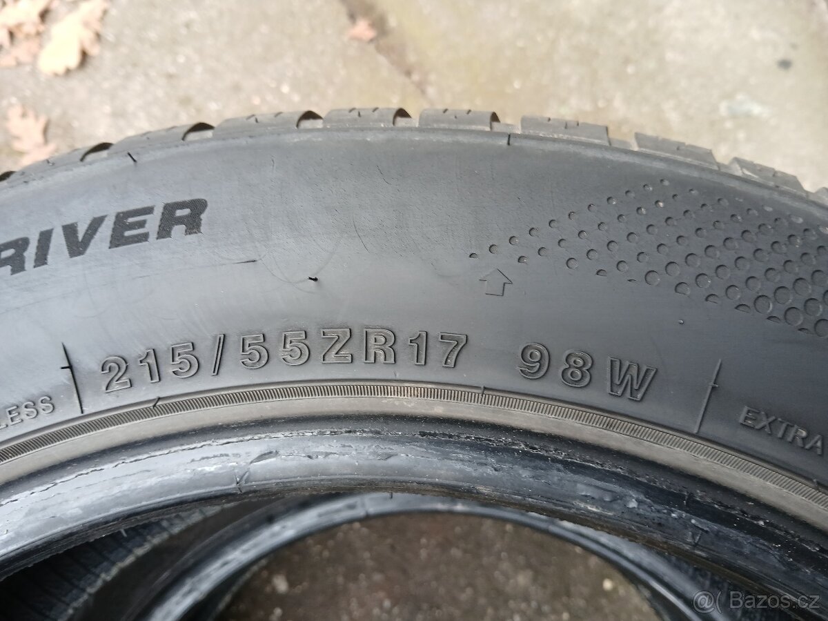 2ks zimní pneu 215/55/17