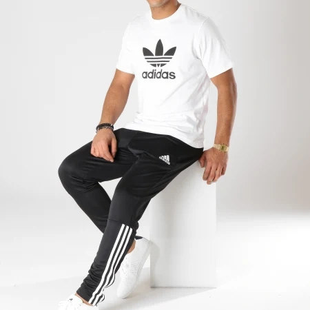 ADIDAS  PÁNSKÉ SLIM STYLOVÉ BLACK TEPLÁKY M( M-L)