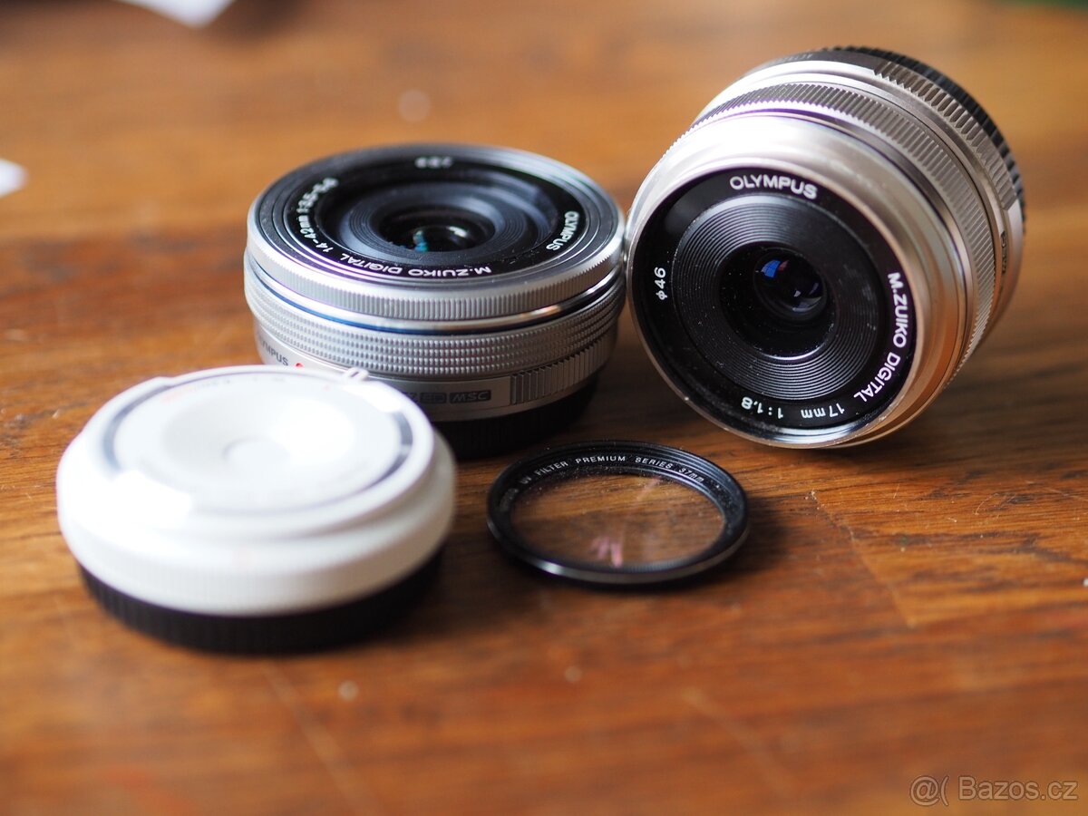Prodám objektivy Olympus M.Zuiko Pancake 14-42mm 3,5-5,6