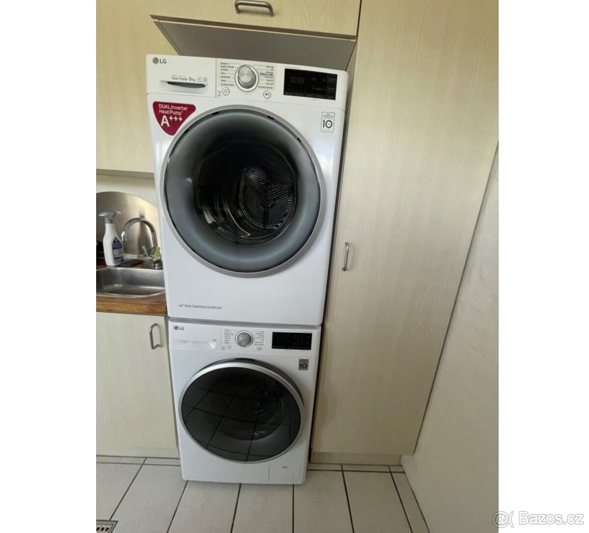 Parní pračka a sušička LG pračka a sušička 8kg