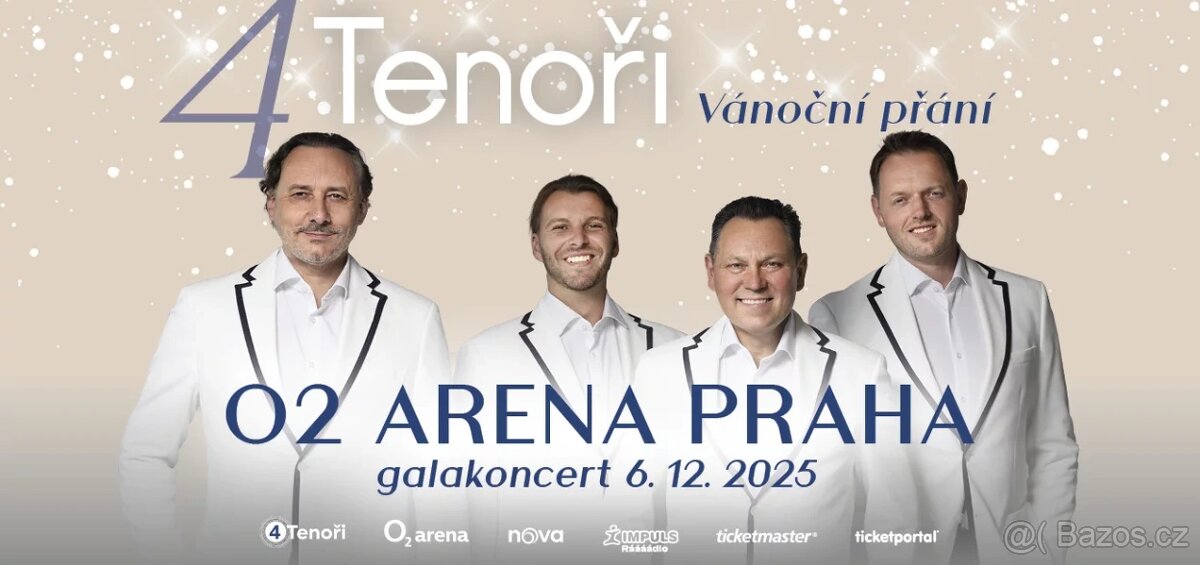 6.12.19:00 4TENOŘI: Vánoční přání VIP klubove patro
