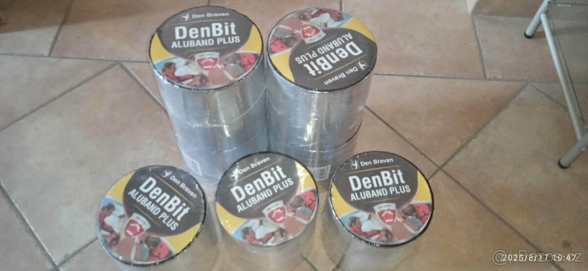 Střešní bitumenový pás DenBit Aluband PLUS 15cm/10m - 8ks