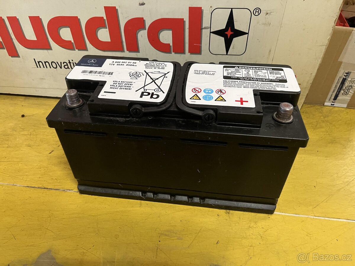 Autobaterie Mercedes 95ah 850A