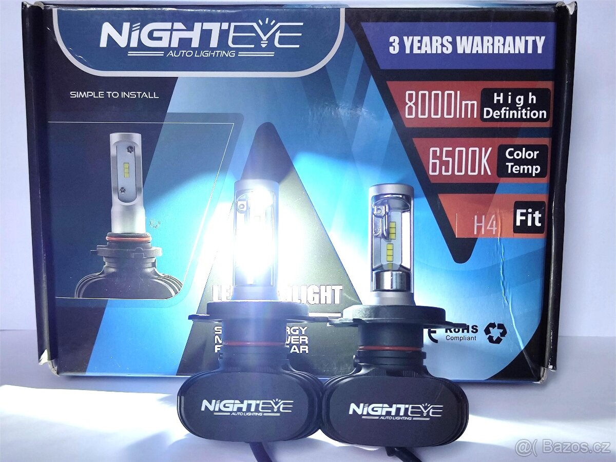Led H4. Cena za pár 2 ks.