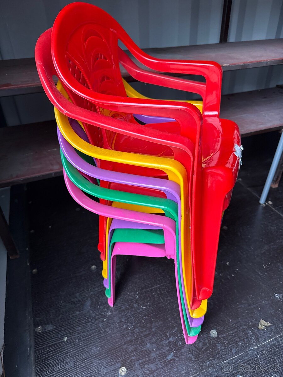 Plastova zidle detska