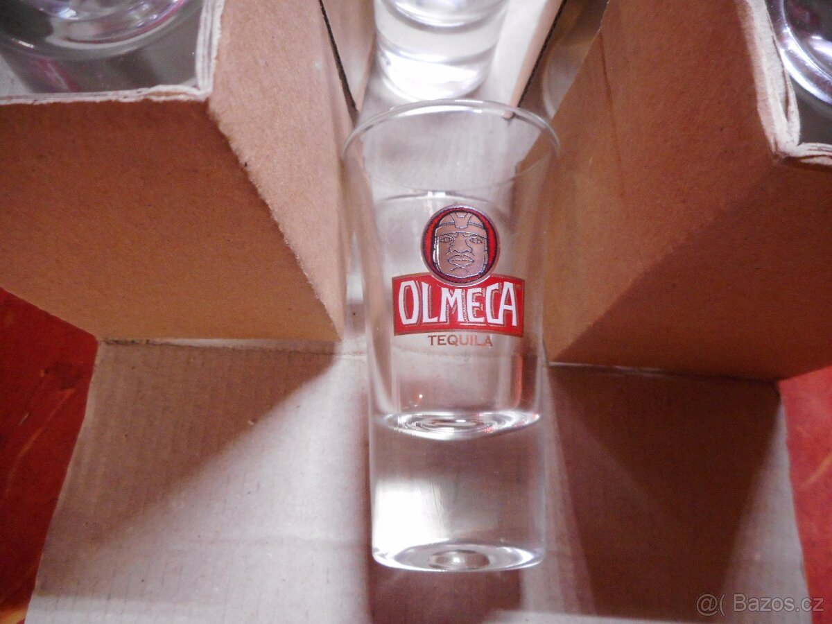 Panáky sklo Olmeca