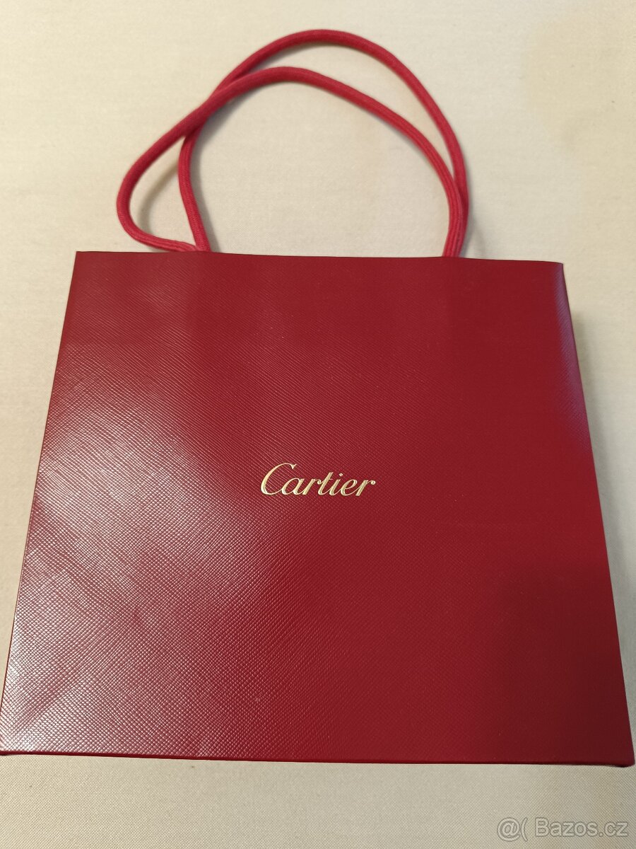 Originální luxusní papirova taska Cartier