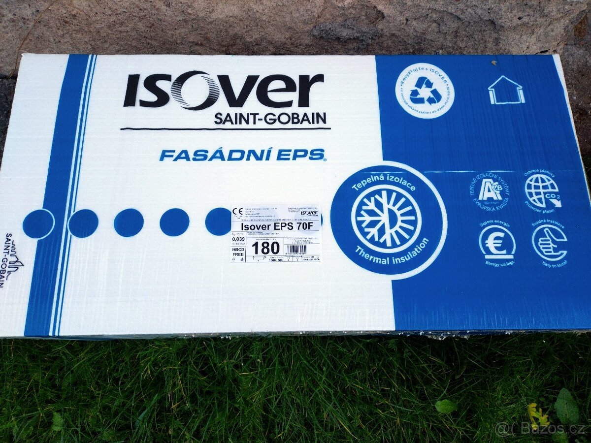 Fasádní polystyren Isover EPS 70F 180mm