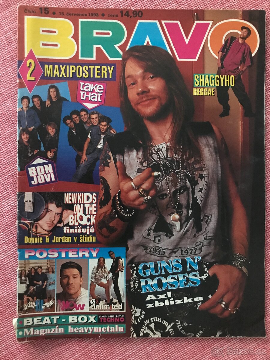 Bravo 15/1993 - komplet. Velmi pěkný stav.
