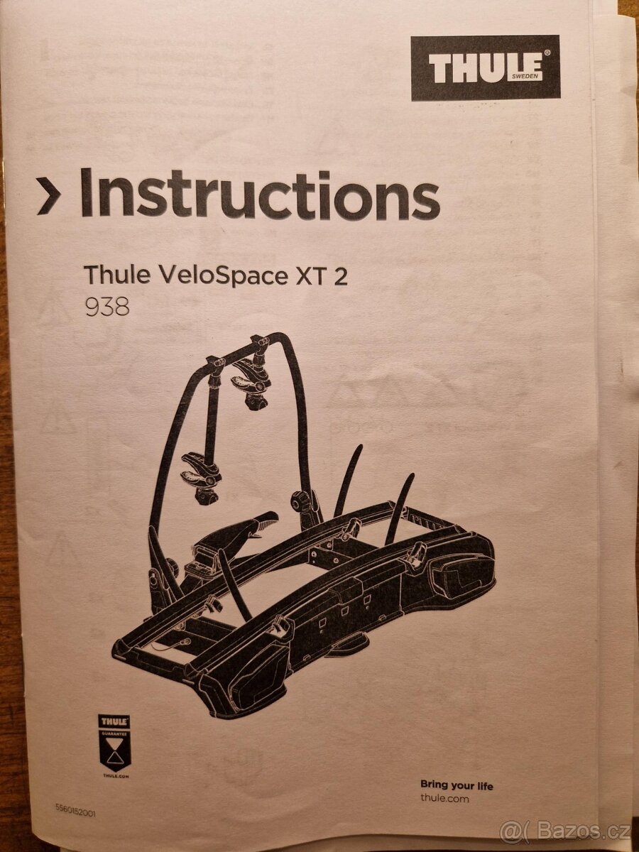 Prodám nosič na dvě elektrokola Thule VeloSpace XT2 938
