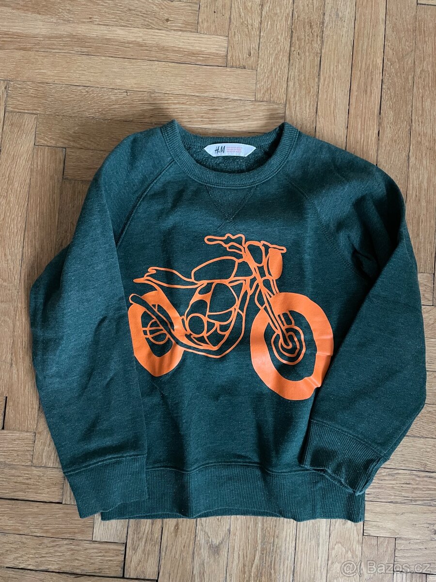 Mikina motorka vel.122/128