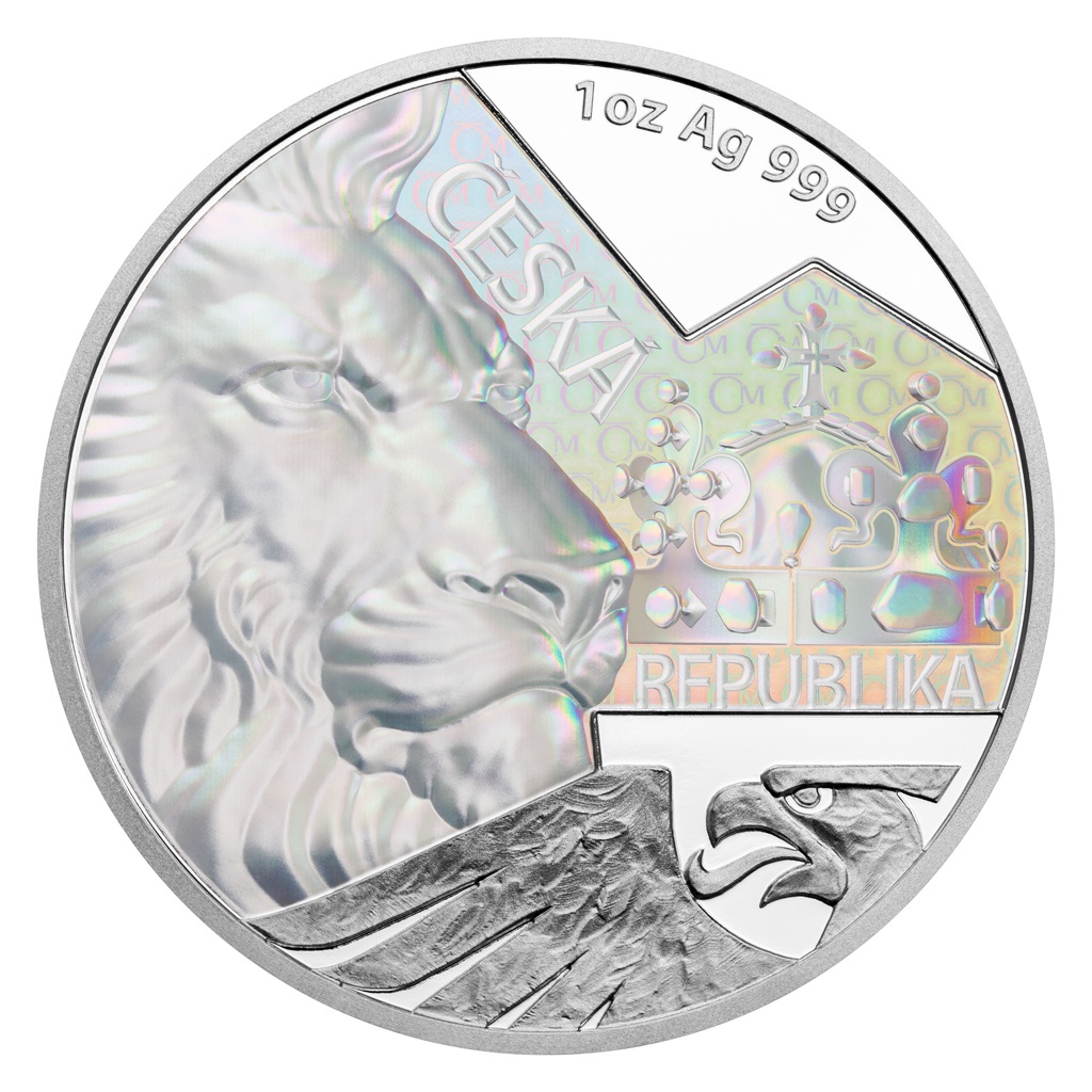 Numismatika a filatelie Stříbrná uncová investiční mince Čes
