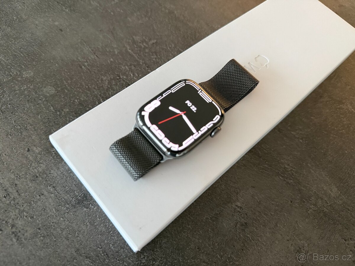 Apple Watch Series 9 45mm nerezová ocel - TOP STAV