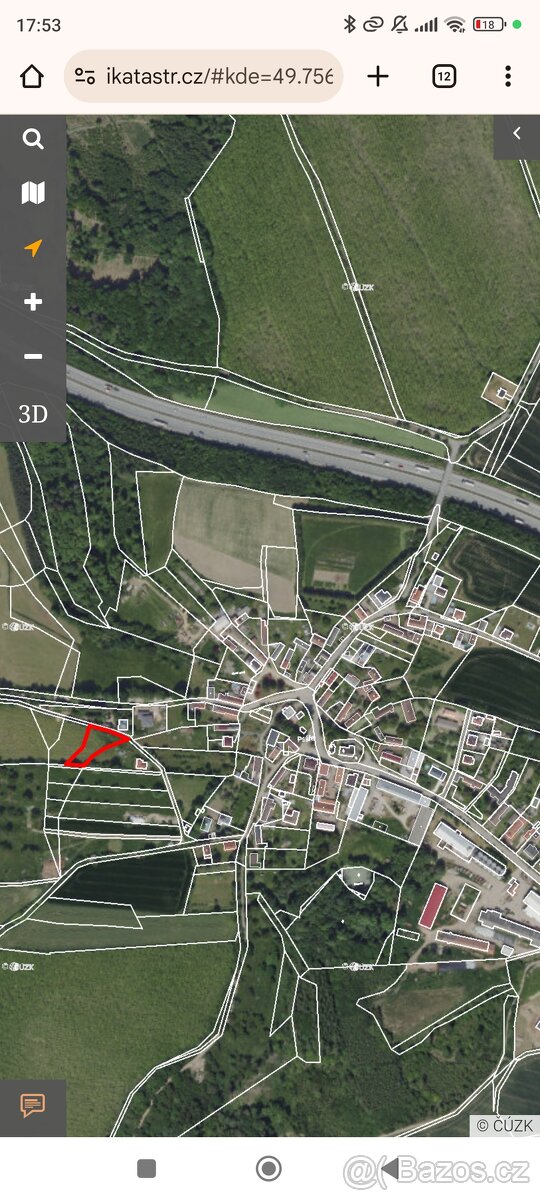 Stavební pozemek v obci Psáře