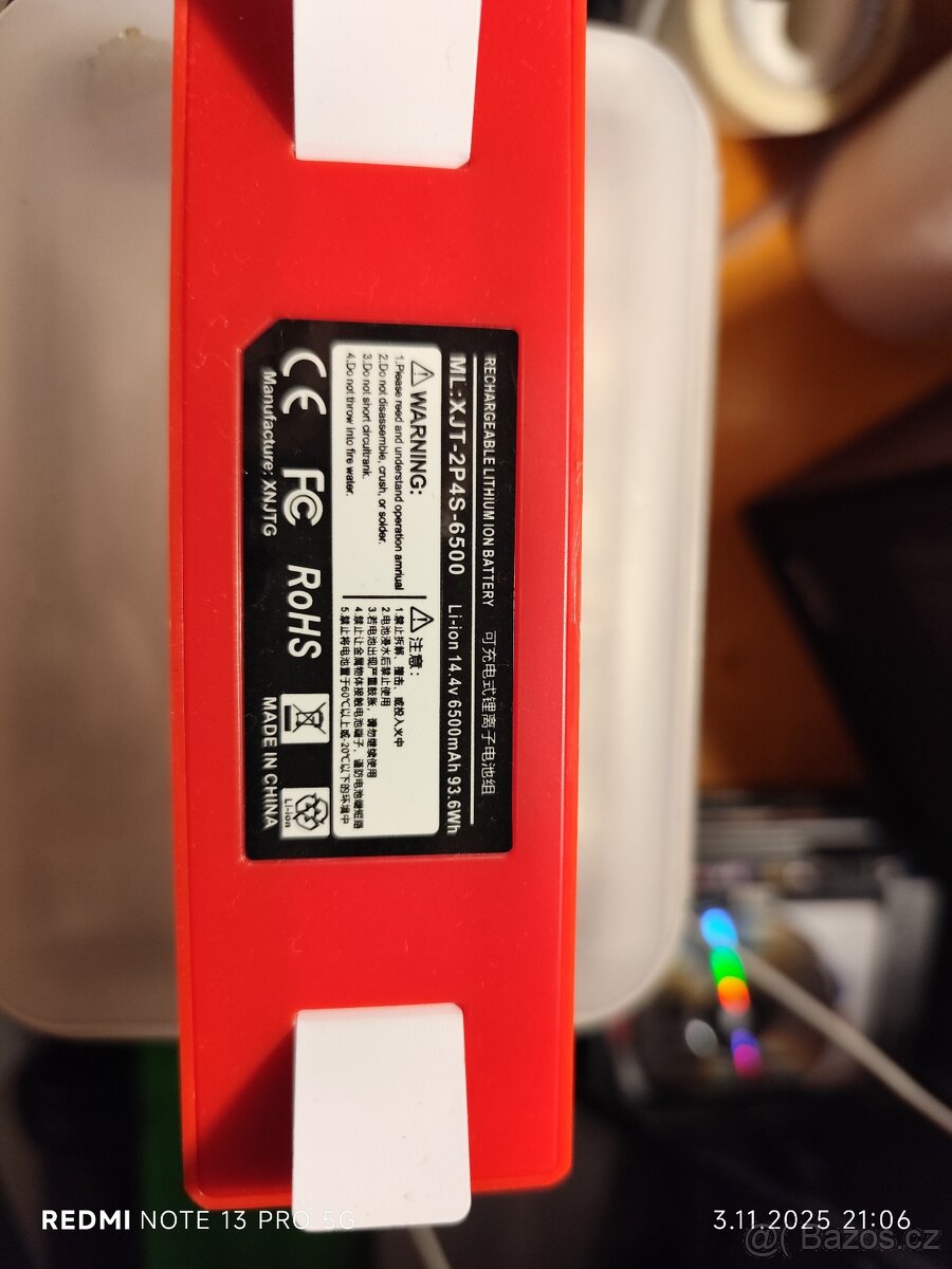 Baterie do vysavače Xiaomi, Roborock atd..