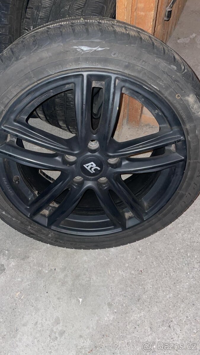 Alu kola RC Design 17” s pneu 225/45 R17 – sada 4 ks