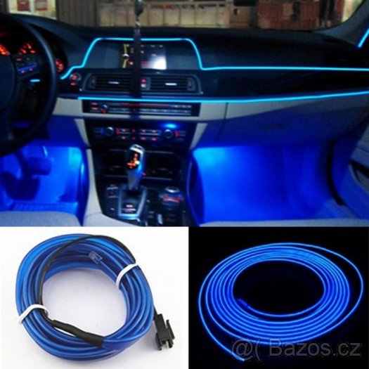 NEONOVÝ TUNING SVÍTÍCÍ KABEL / DRÁT - 5 metrů