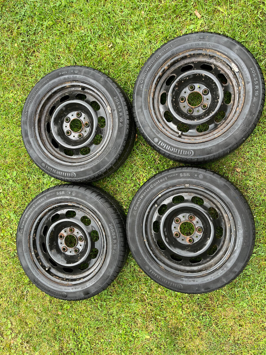 Ráfky BMW E87 se zmními pneu 205/55/R16