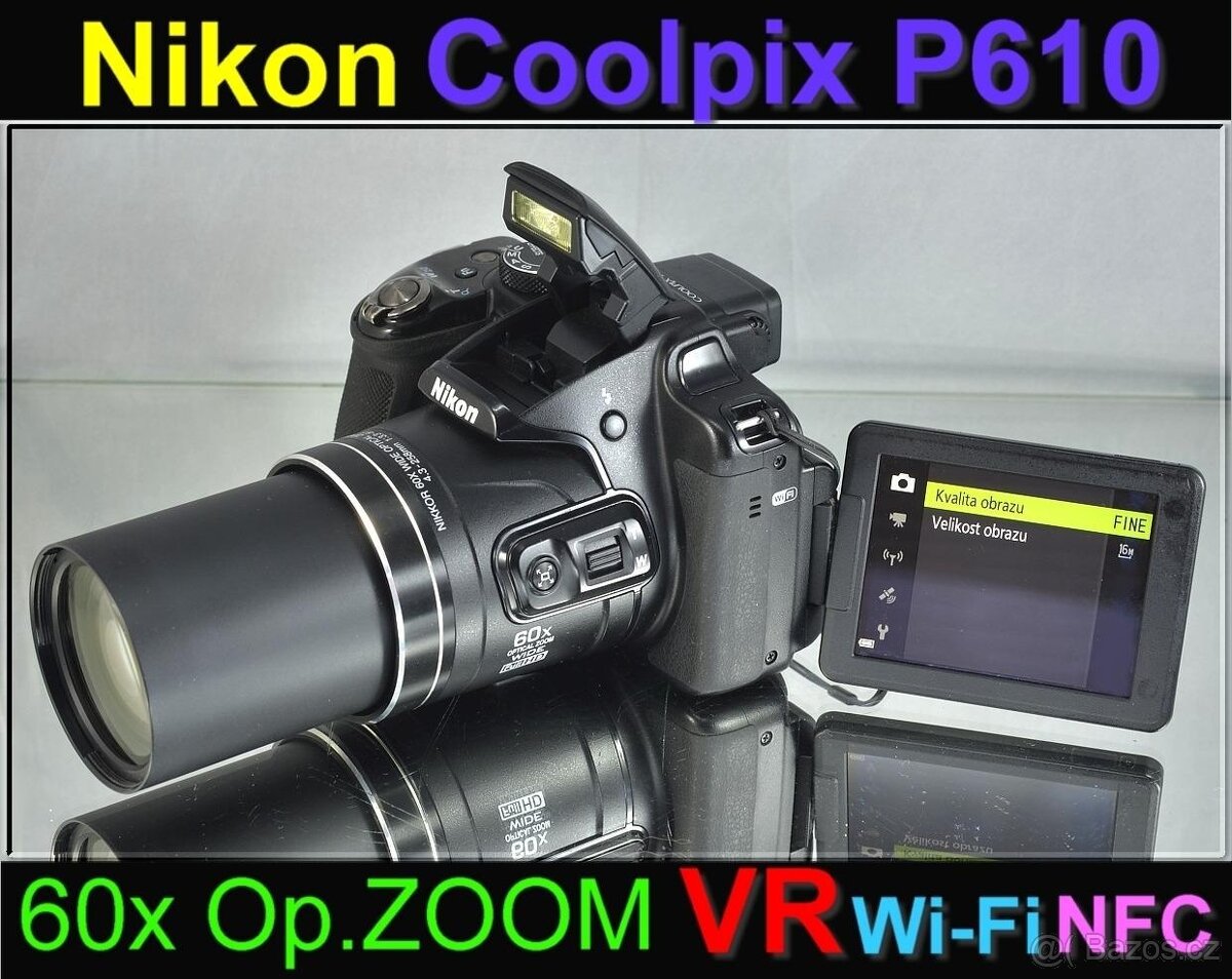 Nikon CoolPix P61060x Op.ZOOMFull HDVWIFIBAG