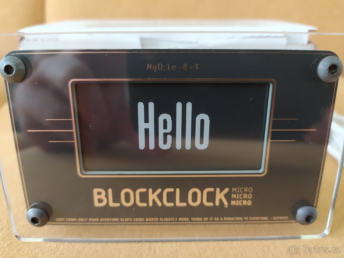 Blockclock micro by Coinkite