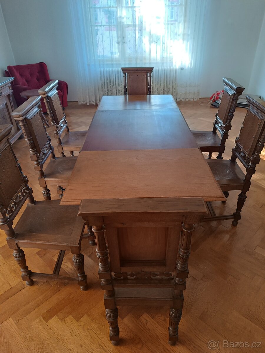 Stůl+židle neorenesance