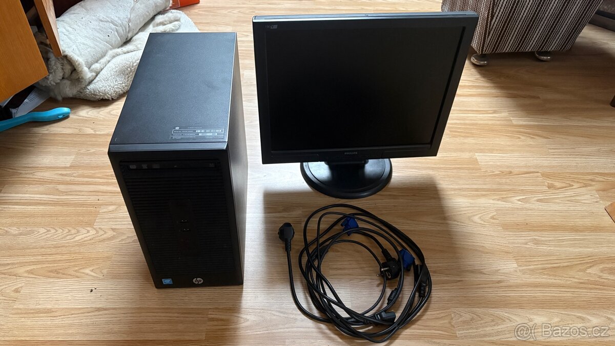 HP 280 G2 MT Business PC 8GB 500GB + Monitor Philips
