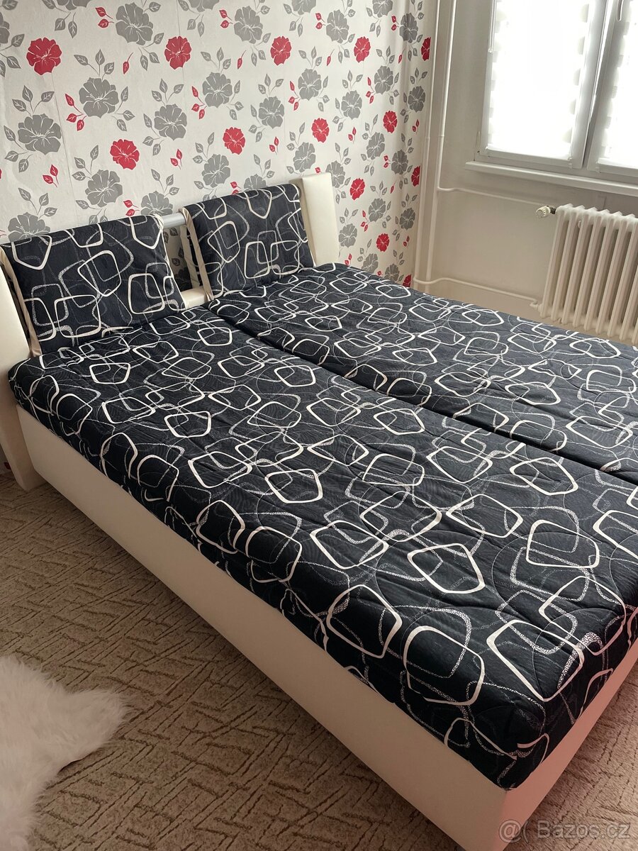 Dvoulůžková postel, manželská 160x200 ( úložný prostor )