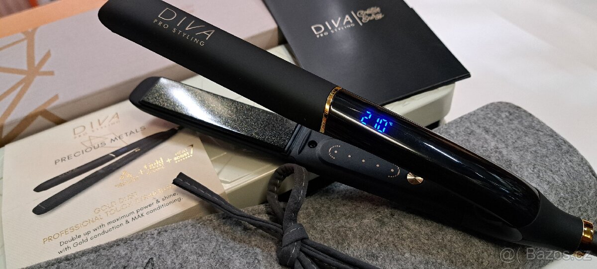 Diva Pro Styling Precious Metals Gold Dust Straightener